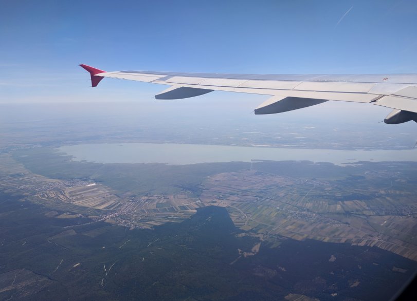 We flew over Neusiedler See...