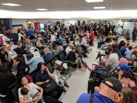 7:55 PMClosed at gate. No food, no water...and if you want to pee, leave here your passport. (August 2018) 7:55 PMClosed at gate. No food, no water...and if you want to pee, leave here your passport. (August 2018)