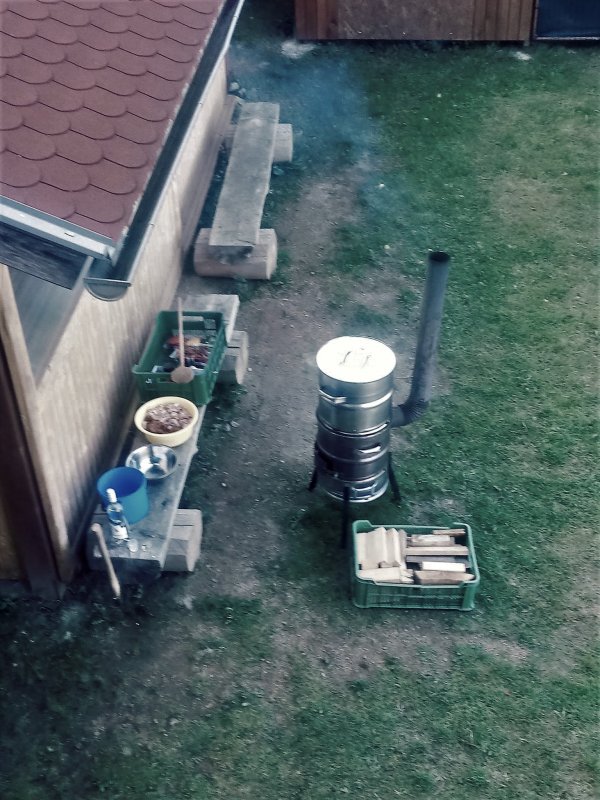 Goulash is being prepared