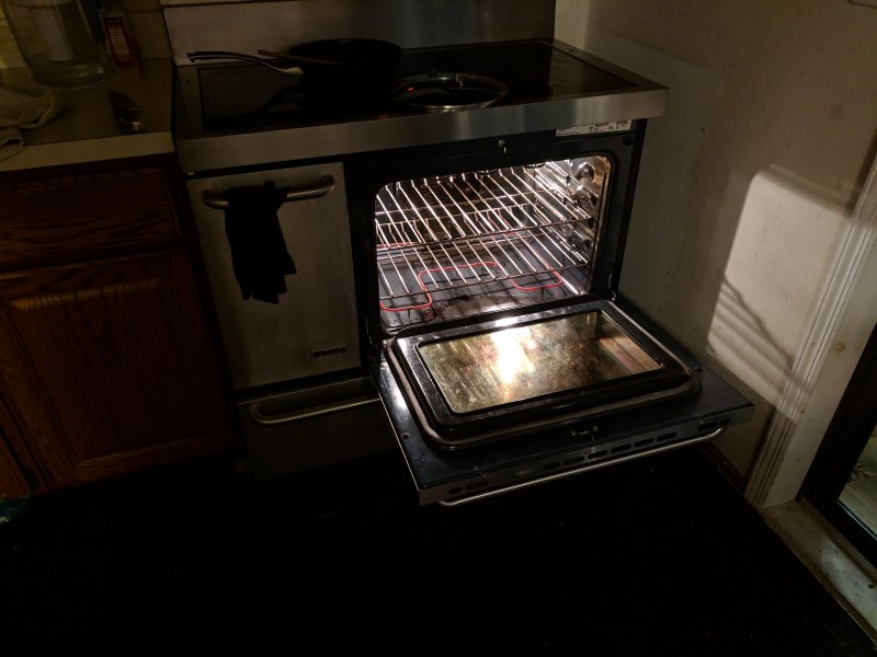 Heating by oven