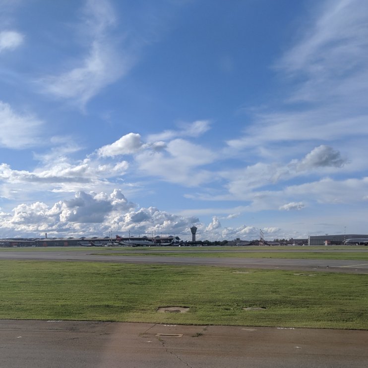 Taxiing torunway - atback, acrossrunways, is Sheremetyevo-1 (Terminal B) andcontrol tower