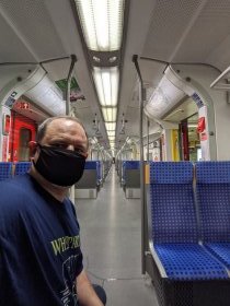 The train from airport to Munich is completely empty (June 2020) The train from airport to Munich is completely empty (June 2020)