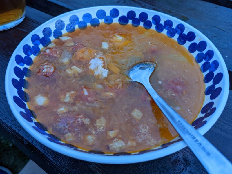 Cabbage soup for dinner