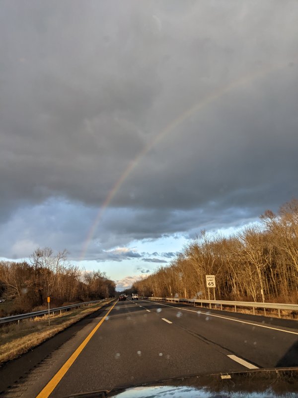 Rainbow brightening our way there