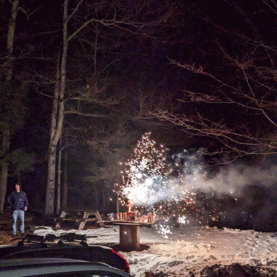 Pišta made another firework at midnight (January 2023)