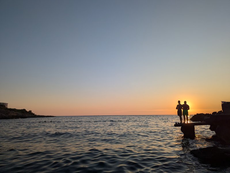 Sunset fishing