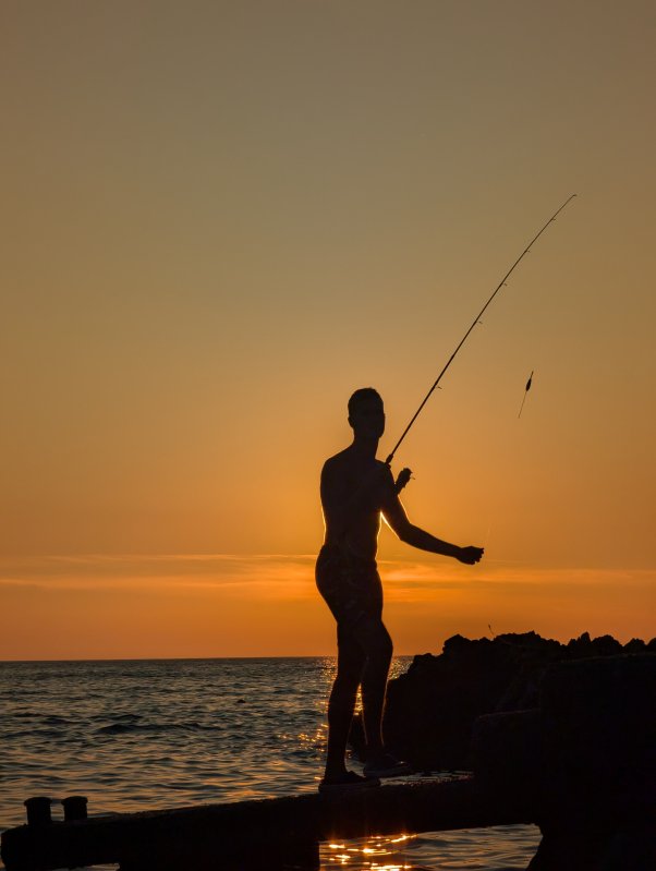 Sunset fishing