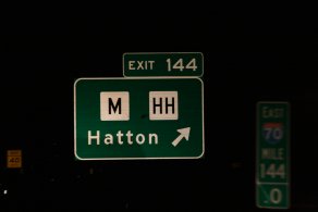In the whole Missouri, they have some letter coded messages on the traffic signs, which we could not figure out. (April 2015) In the whole Missouri, they have some letter coded messages on the traffic signs, which we could not figure out. (April 2015)