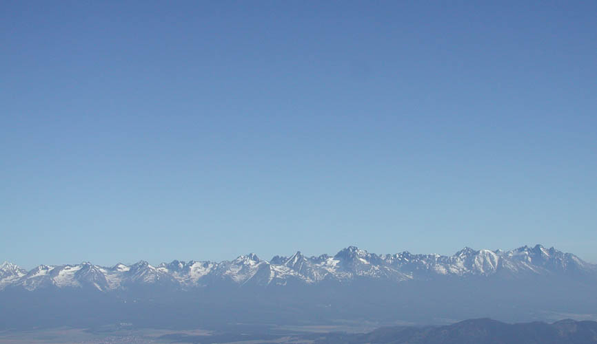 View from Krova Hoa toward High Tatras (May 2003)