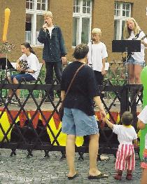 Barborka is enjoying the show by the future Superstar Ivan troffek (July 1998)