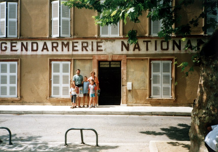 And here we are in front of the famous old police station (July 1999)