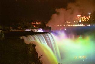 Niagara Falls at night (October 2002)