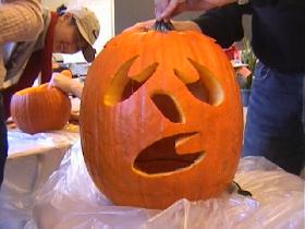 Halloween party in my ESL class (October 2003)