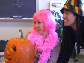 Halloween party in my ESL class (October 2003)