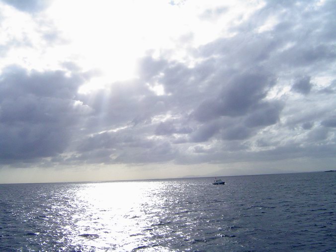 On the ferry from Culebra to Vieques (February 2005)