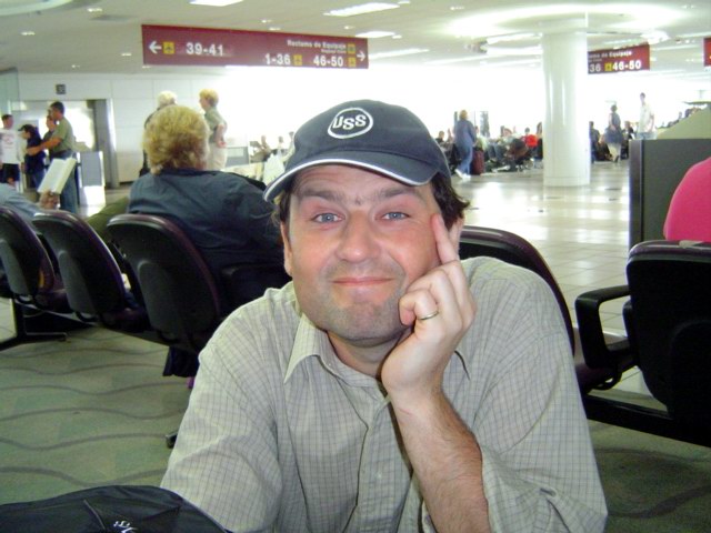 Waiting for an airplane (February 2005)