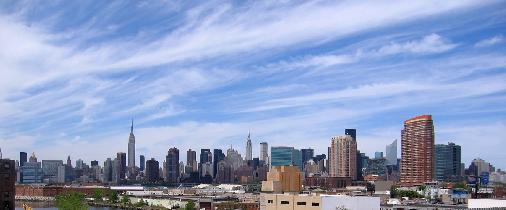 Manhattan skyline from a distance (May 2006)