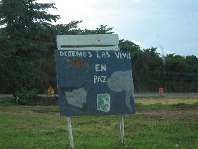 A sign off the bunkers area (July 2006)