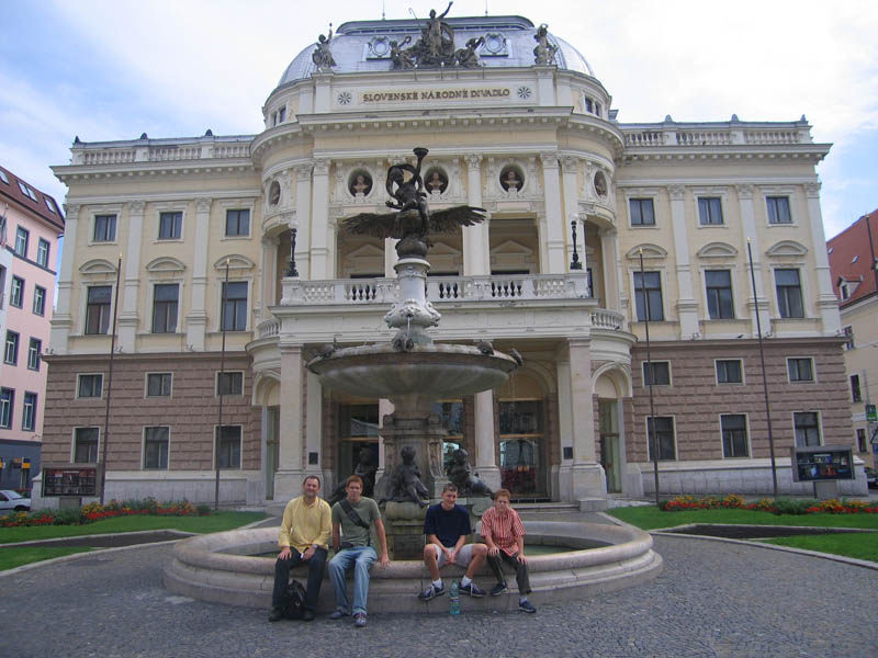 In front of the Slovak National Theatre (August 2006)