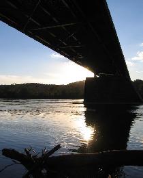 A bridge to Pennsylvania over the Delaware River (October 2006)