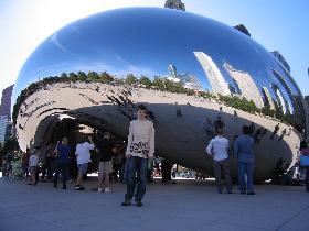 Cloud Gate in Millenium Park (October 2007)