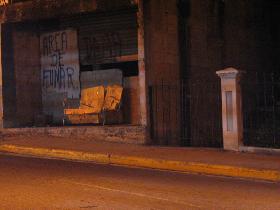 Smokers area (April 2007)