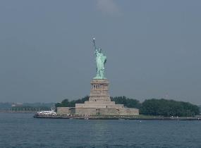 Statue of Liberty and the Battery Park (July 2007)