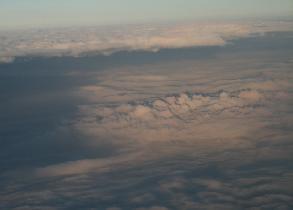 The upper layer of clouds ends just as we got above it (November 2007)