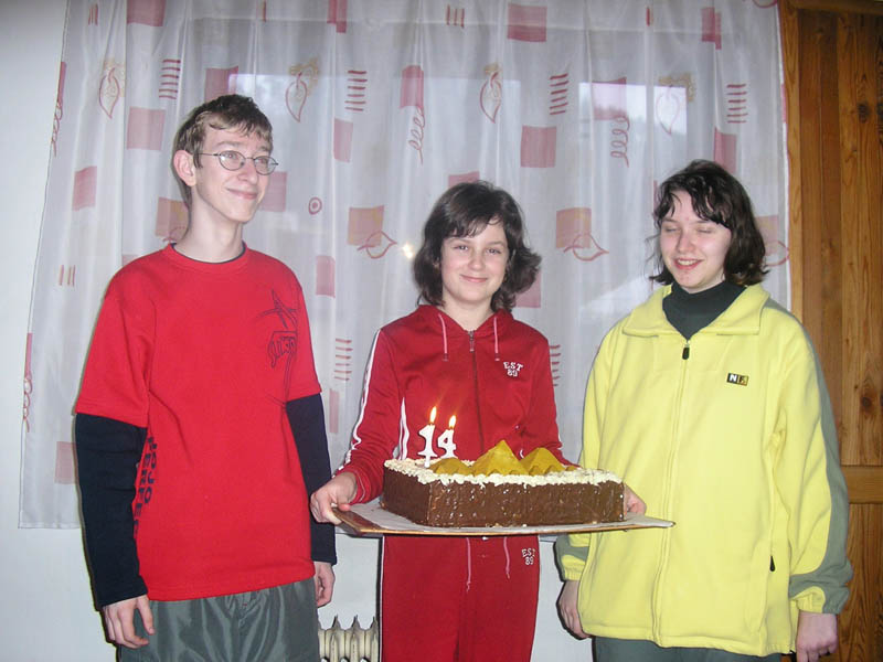 Žanetka's 14th birthday (March 2007)