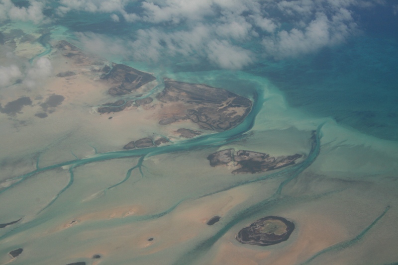 Underwater "rivers" at the Northern end of the Andros Island (June 2008)