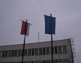 There use to hang two flags here - but the different ones (January 2009)