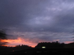 Amazing sunset while driving North (August 2011)