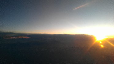 Sunset seen from airplane (September 2011)