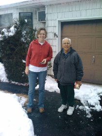 The guy we bought the house from - 90-year old Joe. Two days ago he was the one who shoveled the snow here. (January 2011)