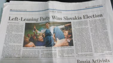 Wall Street Journal writes about Slovakia (March 2012)