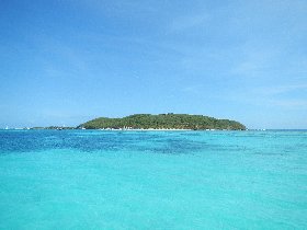 Isla Palominos from a boat (April 2012)