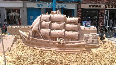 Sail-ship made of sand (June 2012)