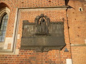 The famous native from nearby Wadowice is celebrated on every step (July 2013)