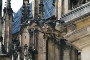 Gargoyles on St. Vitus Cathedral (June 2014)