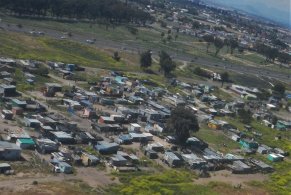 This first "informal settlement" took me by surprise, later I saw people lived in worse conditions on many other places (October 2016)
