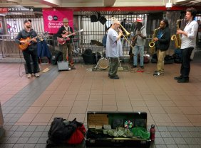Alex LoDico Ensemble in 34th station subway (October 2016)