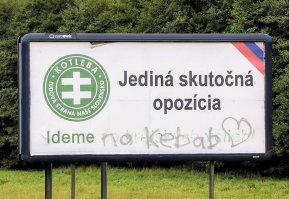 A billboard near Bartoov Lehtka (September 2017)