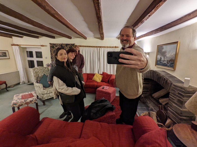 One night we spent in an charming old bed-and-breakfast (March 2022)