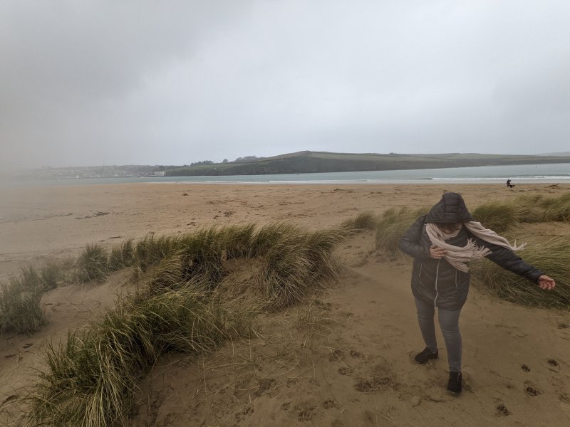 "A bit" windy on the beach today (March 2022)