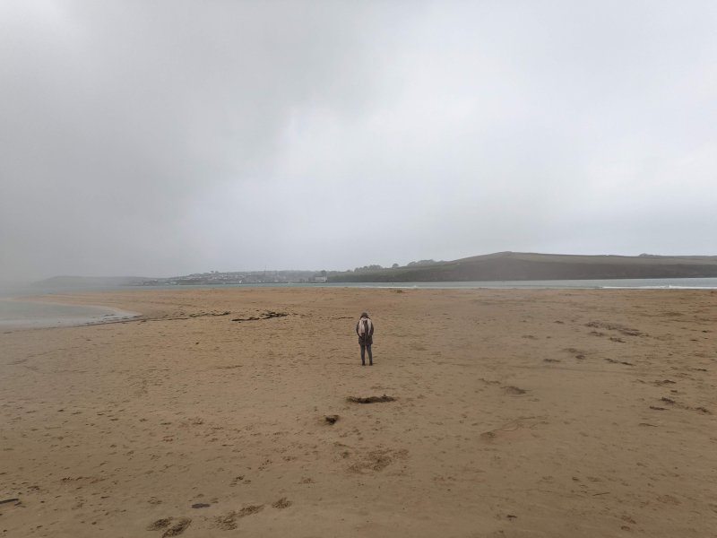 The beach at the mouth of River Camel (March 2022)