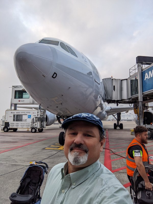 Deboarding an intercontinental flight like this...definitely my first time (August 2022)
