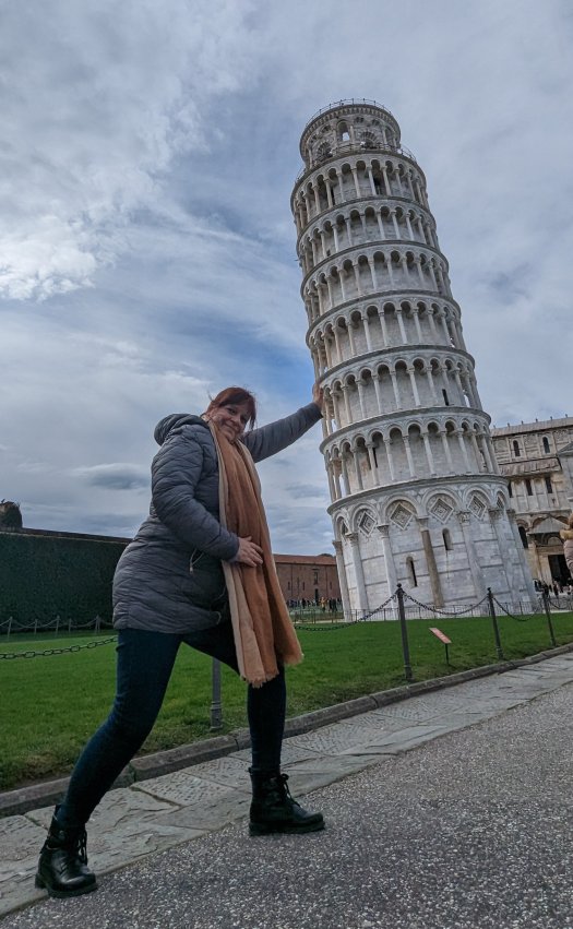 From Florence, we went for a half day tour to see the leaning tower of Pisa (February 2023)