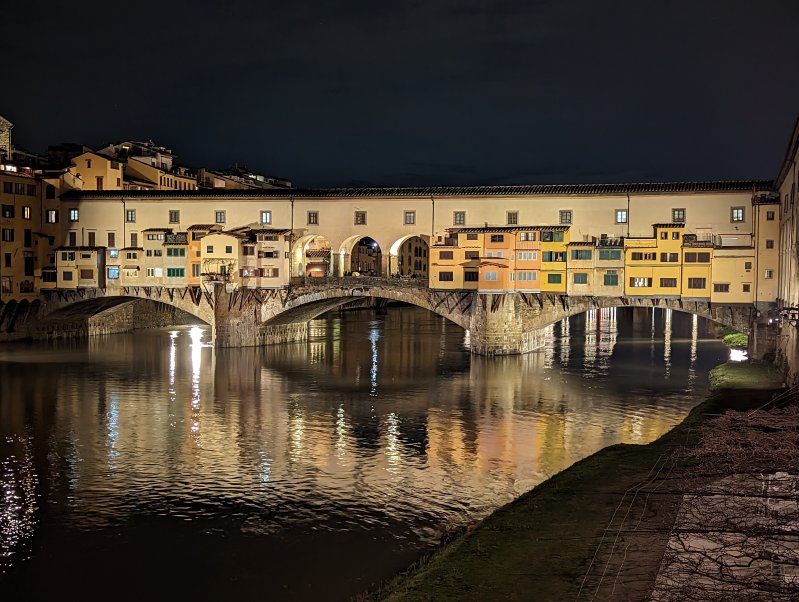 Ponte Vecchio - Star most (ponad rieku Arno) (Februr 2023)