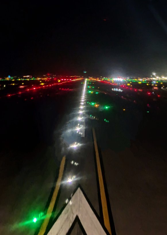 Runway at night (May 2024)