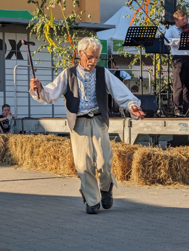 The old man was dancing the whole time with very little rest (June 2024)